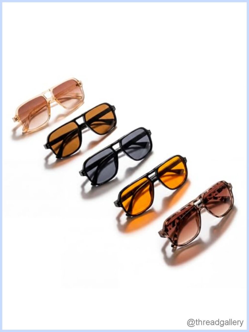 5-Pack UV400 Retro Aviator Sunglasses for Women TAC Polarized